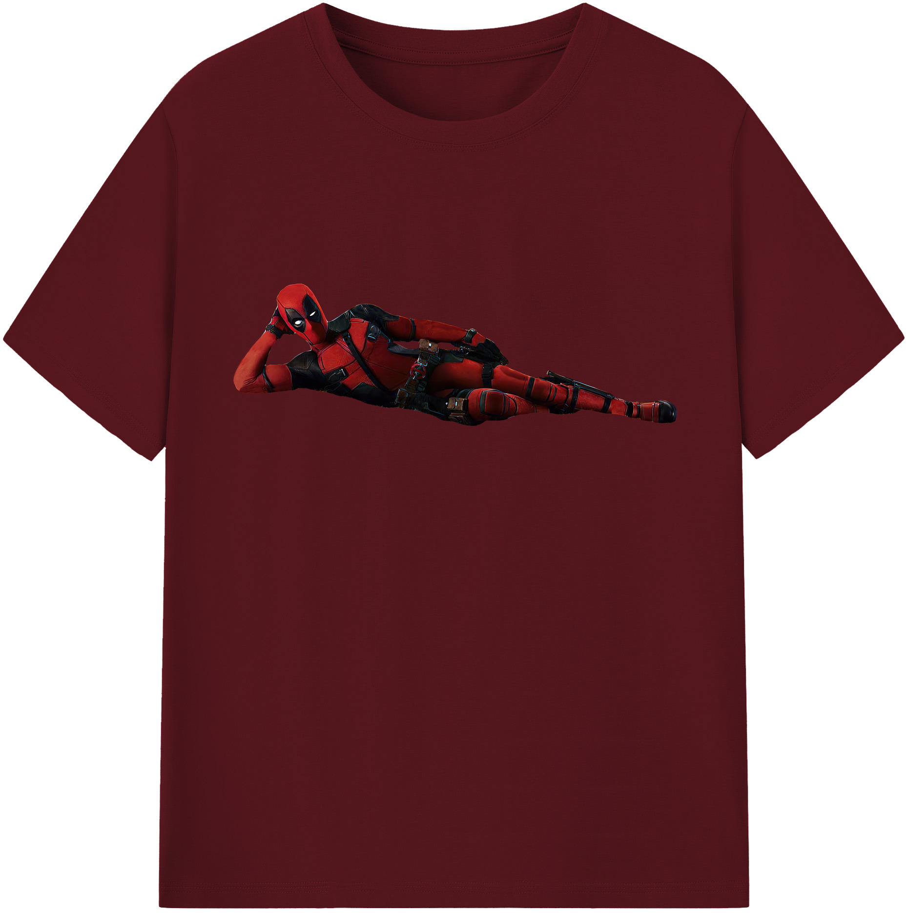（画像用） Deadpool デッドプール 綿100％半袖Tシャツ（フロントプリント）